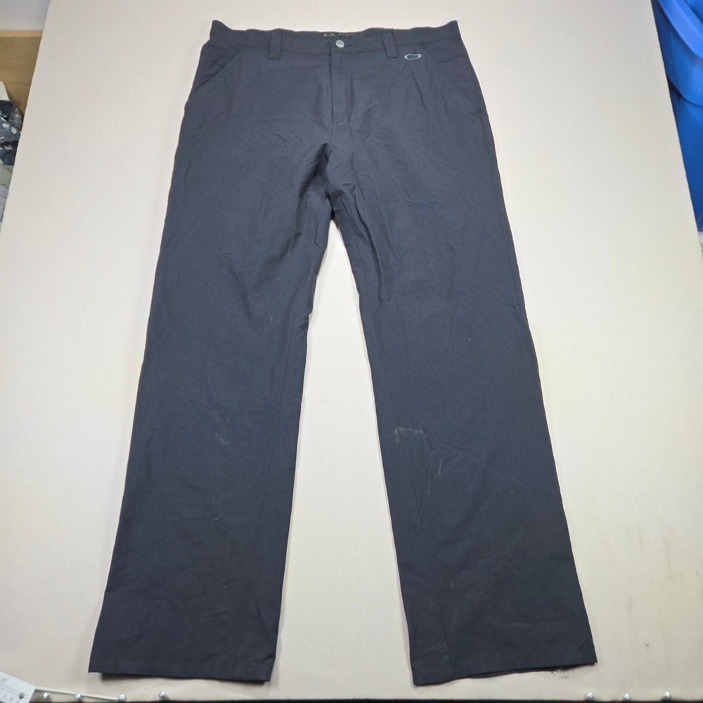 Oakley Men's Black Straight-Leg Chinos